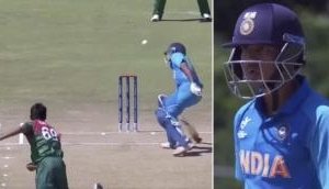 U-19 World Cup Final: Tanzim Hasan Sakib nearly hits Divyansh Saxena on his head [Video]