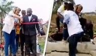 Tragic failure: Newly built bridge collapses during inaguration [Watch]