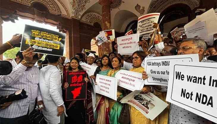 INDIA bloc MPs stage protest outside Parliament