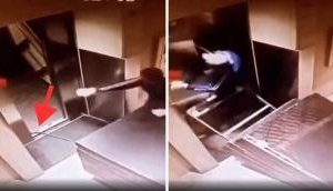 Shocking Video: Lift Mishap Leaves Man Seriously Injured!